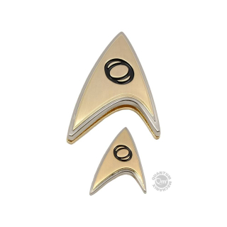 Odznak Star Trek Discovery Enterprise Badge & Pin Set Science