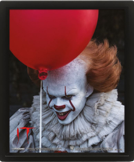 It Framed 3D Effect Poster - Pennywise 26 x 20 cm
