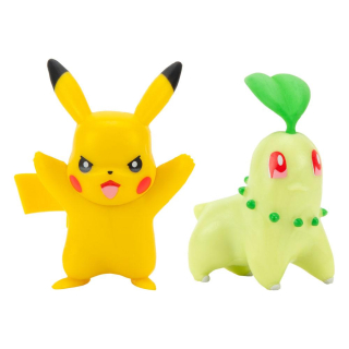 Pokémon Battle Figure 2-Pack Chikorita & Pikachu #9 5 cm