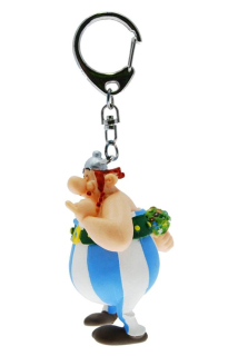 Asterix Keychain Obelix with Flowers 8 cm