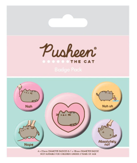 Odznak Pusheen Pin Badges 5-Pack Nah