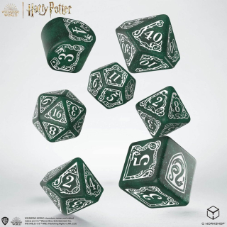 Kocka Set (7) - Harry Potter Dice Set Slytherin Modern Dice Set - Green