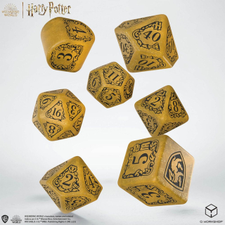 Kocka Set (7) - Harry Potter Dice Set Hufflepuff Modern Dice Set - Yellow