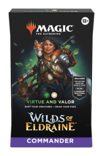 Magic The Gathering TCG: Wilds of Eldraine COMMANDER Virtue and Valor