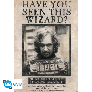 Plagát Harry Potter Poster Wanted Sirius Black 61 x 91 cm