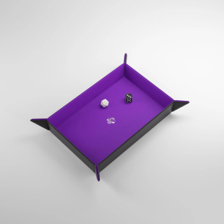 Tácka na hádzanie Gamegenic Magnetic Dice Tray - Rectangular Black/Purple