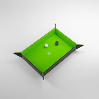 Tácka na hádzanie Gamegenic Magnetic Dice Tray - Rectangular Black/Green