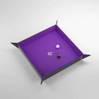 Tácka na hádzanie Gamegenic Magnetic Dice Tray - Square Black/Purple