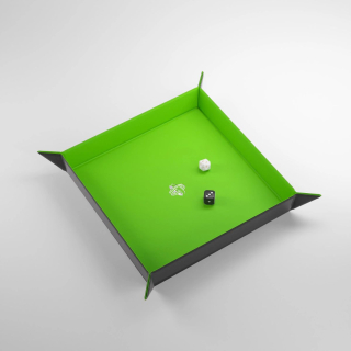 Tácka na hádzanie Gamegenic Magnetic Dice Tray - Square Black/Green