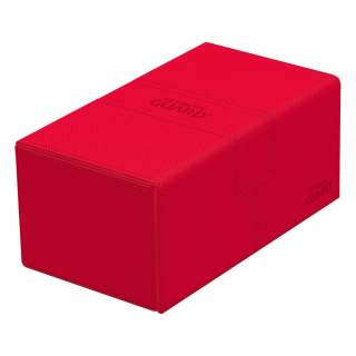 Krabička Ultimate Guard Flip`n`Tray 200+ XenoSkin Monocolor Red