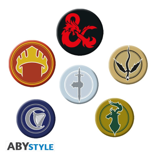 Odznak Dungeons & Dragons Pin Badges 6-Pack Factions