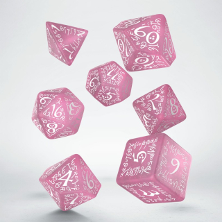 Kocka Set (7) QW Elvish Shimmering pink & White