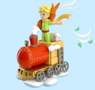 The Little Prince Figure Little Prince & Friends on the train 8 cm
