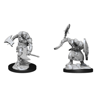 Dungeons & Dragons Nolzur's Marvelous Miniatures - Warforged Barbarian 2-Pack, 4 cm