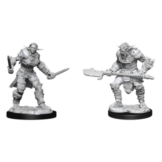 Dungeons & Dragons Nolzur's Marvelous Miniatures - Bugbear Barbarian + Bugbear Rogue 2-Pack, 4 cm