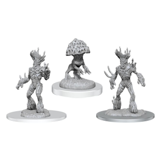 Dungeons & Dragons Nolzur's Marvelous Miniatures - Myconid Sovereign & Sprouts  3-Pack, 2 cm 