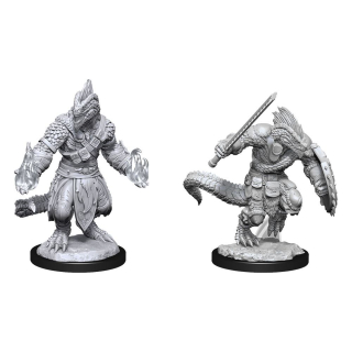 Dungeons & Dragons Nolzur's Marvelous Miniatures - Lizardfolk Barbarian & Cleric 2-Pack, 4 cm