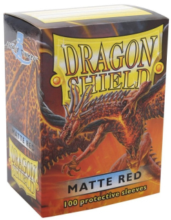 Obal Dragon Shield 100ks MATTE – červený