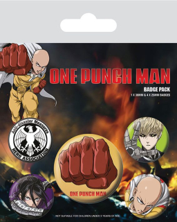 Odznak One Punch Man Pin Badges 5-Pack Destructive
